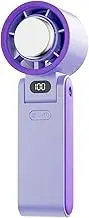 Handheld Fan - Small Portable Fan | Handheld Rechargeable Fans With Battery | Uiet 180 Degree Foldable Air Cooler With Led Display 100 Speed Adjustable 3600mAh Battery Lightweight Keep Cool