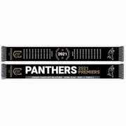Penrith Panthers NRL 2021 Premiers Premiership Jacquard Knit Footy Scarf
