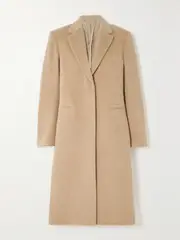 [HELMUT LANG] HELMUT LANG - Brushed Wool-blend Coat - Camel - US2 US 2 Brown