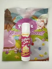 Treat Beauty Jumbo Organic Clear Lip Balm LEMON BUTTERCREAM BIRTHDAY CAKE