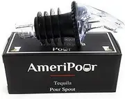 Speed Pourer - Patron Pour Spout - Made 100% in The USA. Free Flow Bar Spouts That Don't Leak - No Cracks, Just A Perfect Cocktail Pour Every Time. (Clear)