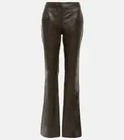 [Altuzarra] Altuzarra Serge leather bootcut pants AU 18 black