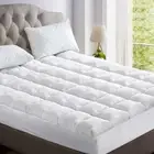 King Size Mattress Topper Bamboo Fibre Pillowtop Protector Dust Mite Resistant