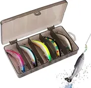 Shallow Crank Bait,Shallow Diving Crank Bait - 5 Simulated Bait Lures | Colorful and Vivid Fishing Lures Set for Water Enthusiasts Outdoor Men