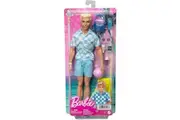 Barbie Blonde Ken Doll with Swim Trunks and Beach-Themed Accessories HPL74