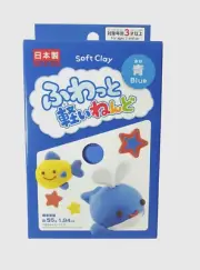 Daiso Soft Foam Air Dry Clay Blue Slime Making