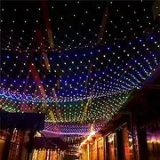 LED Net Mesh Fairy String Light 810 64M Flexible Window Curtain Holiday Lights for Party Yard Garden Colorful Decoration Lighting 96/200/672/2600 LEDs