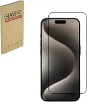 HYGMOCC Tempered Glass Screen Protector for iPhone 15Pro -6.1 Inch, Anti Scratch,9H Hardness Bubble Free,Case Friendly Ultra Clear Sensor Protection Film (iPhone 15Pro -6.1 Inch)（1pcs