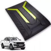 Bonnet Hood Cover Matte Black Yellow For Ford Ranger PX2 MK XLT 2015-2018