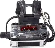 Bike Pedal with Straps and Toe Clips Replacement Indoor Exercise Home Gym B