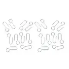 Professional Metal Curtain Track Hooks S Shaped Ceiling Curtain Hooks Accessory