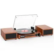 Udreamer Record Player,Vinyl Bluetooth Record player with speakers, Turntables f
