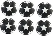 TOGEVAL 12pcs Table Soccer Balls Replacement Mini Foosball Game Accessory for Indoor and Outdoor Fun White and Black Design for Standard Tables