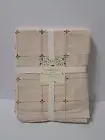 CYNTHIA ROWLEY 60 x 108" Holiday Beige & Red Designer Tablecloth