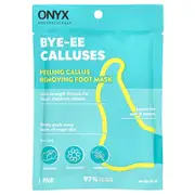 Onyx Professional, Bye-EE Calluses, Peeling Callus Removing Foot Mask, 1 Pair