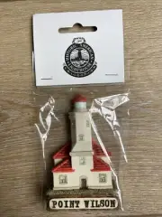 Collectible Point Wilson Lighthouse Magnet Lefton China 1995 New Old Stock