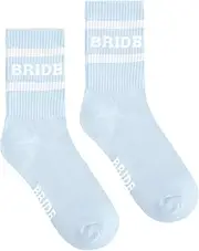 [Glitopper] White Blue Bride to Be Sock Bridesmaid Gift for Women Bride to Be Something Blue Gift Sock Bachelorette Decoration