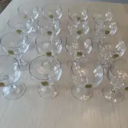 16 Vtg Cristal D'Arques Champagne Coupes NEW