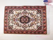 Dollhouse Miniature 1:12 Small 4*6'' Persian Rug Carpet Mini Furniture Toy Beige