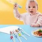 1 Pair Baby Learning Chopsticks Widened Non-slip Chopstick Tips Training Animal