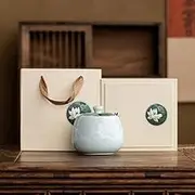 sealed lids, Ceramic Tea Canister Vintage Chinese Style Tea Storage Jars with Gift Box Traditional Tea Tins for Tea Coffee Sugar And More