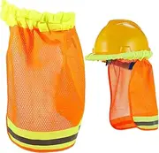 [ETHZZLE] Worker's Hat Brim Neck Protector Foldable Neck Shield Full Sun Safety Mens Hard Hat Sun Visor Hard Hat