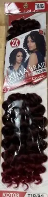 HARLEM 125 KIMA CROCHET BRAID Deep Twist 8" KDT08 T1B/BG