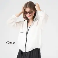 在飛比找momo購物網優惠-【Qiruo 奇若名品】春夏專櫃白透明防風防曬外套 8249