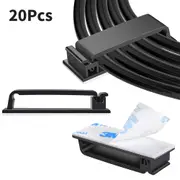 20pcs Self-Adhesive Cable Organizer Cable Clamp Clips Holder Car USB Data Cable