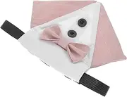 GREENADSCAPE Dog Bandana with Bowknot Design Adjustable Puppy Saliva Towel Stylish Pet Suit Collar for Weddings Parties Soft for Dress Up Occasions