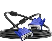 Lmyit VGA Cord for Computer Monitor | Display Cord High-Definition VGA Video Cable | Wear-Resistant Monitor Computer Cords for Monitors Projectors Laptops