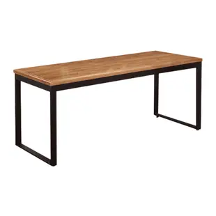 文創集 哈倫迪5尺實木餐桌皮革餐椅組合(一桌六椅組合＋餐椅二色可選)-150.5x70.5x76cm免組
