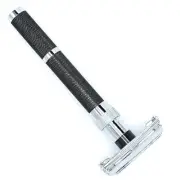 Parker 96R Double Edge Butterfly Open Safety Razor & 5 Parker Blades Very Smooth