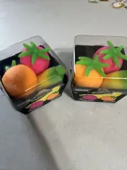 Groovy Fruit Nee Doh Stress Ball Squeeze Fidget Toy by Schylling Rare New BUNDLE