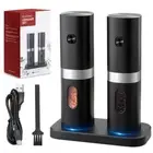 Electric Salt And Pepper Grinder Set Rechargeable Salt & Pepper Mill Kit 2PC