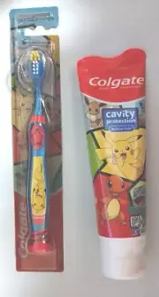 Colgate Kids Pokémon Toothbrush with Suction Cup & 4.6 oz Toothpaste