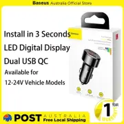 Baseus Magic Series Dual QC Digital Display for Intelligent Quick Car Charging