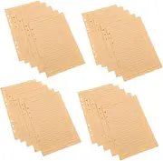 BCOATH Binder Paper A5 Planner Inserts Ruled/Journal Notebook Refills for Study Note-Taking