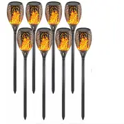 33 LED Flame Solar Torch Light Waterproof Garden Lantern Lamp Flickering Dancing