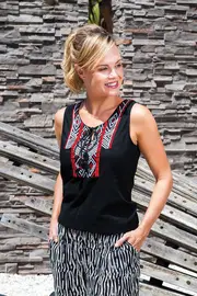 Tribal Emb Top--ORI-52150