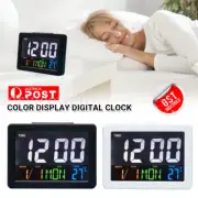 Large LED Digital Calendar Clock Wall Desk Clock with Calendar Temperature