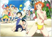 Poster Print Anime My-HiME Beach Scene 2 Page Original Promo Wall Art