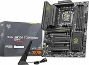 MSI MAG X870E Tomahawk WiFi Motherboard, ATX - Supports AMD Ryzen 9000/8000 / 7000 Processors, AM5-80A SPS VRM, DDR5 Memory Boost 8400+ MT/s (OC), PCIe 5.0 x16, M.2 Gen5, Wi-Fi 7, 5G LAN