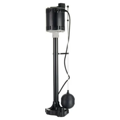 LEO Plastic Pedestal Pump 1/3 HP 3270 GPH 115V Automatic Vertical Float Switch