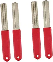 jojofuny 2sets Diamond Fishing Hook Grinding File Sharpening Tool for Fishing Parts Compact Lightweight 2pcs*2