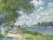 The Seine at Argenteuil By Claude Monet Paint By Numbers Kit Painting Draw Art