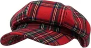 [WITHMOONS] Peaky Blinders Style Baker Boy Newsboy Hat 8 Panel Pinstripe HM31178