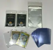 TCG Bundle - Card Sleeves + Top loaders + PSA Slab Bags + Acrylic Displays! New!