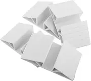 JECOMPRIS 4pcs Dog Gate Panel Dog Gate Stabilizer Triangle Reinforcement Fitting Standing Reinforcement Fitting for Dog Gate Isolation Dog Fence Panel Dog Panel Fitting Gates Pet White