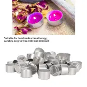 Empty Aluminum Box 100 Pcs DIY Aromatherapy Oil Lamps Lamp Shell Empty Candl MNJ